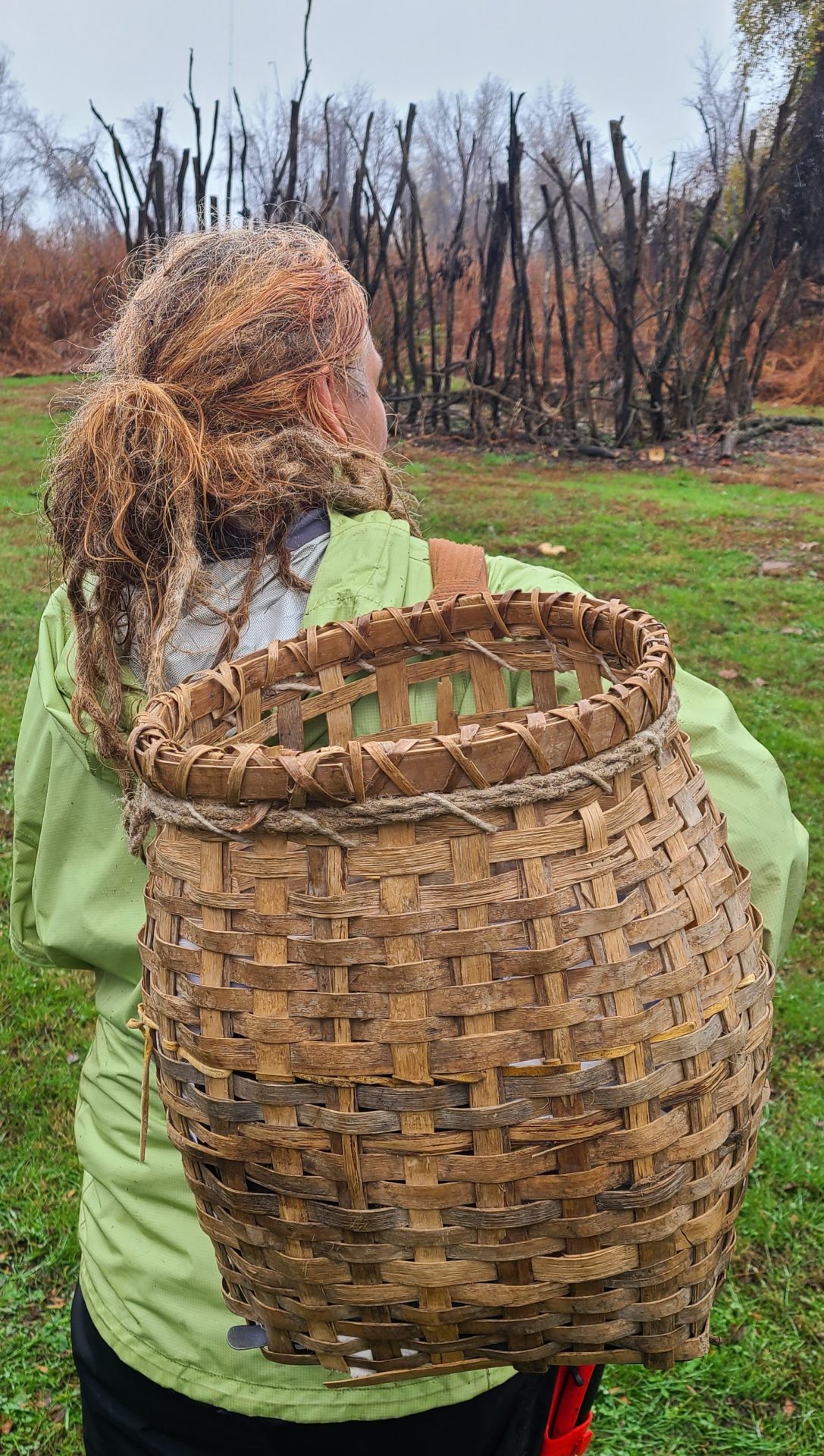 Unity student carries on tradition of pack basket weaving