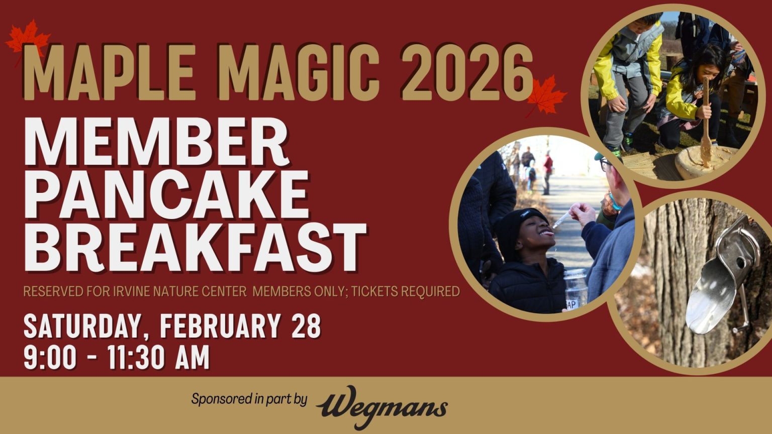 SOLD OUT: MEMBERS ONLY- Maple Magic Pancake Breakfast 2026 - Irvine ...